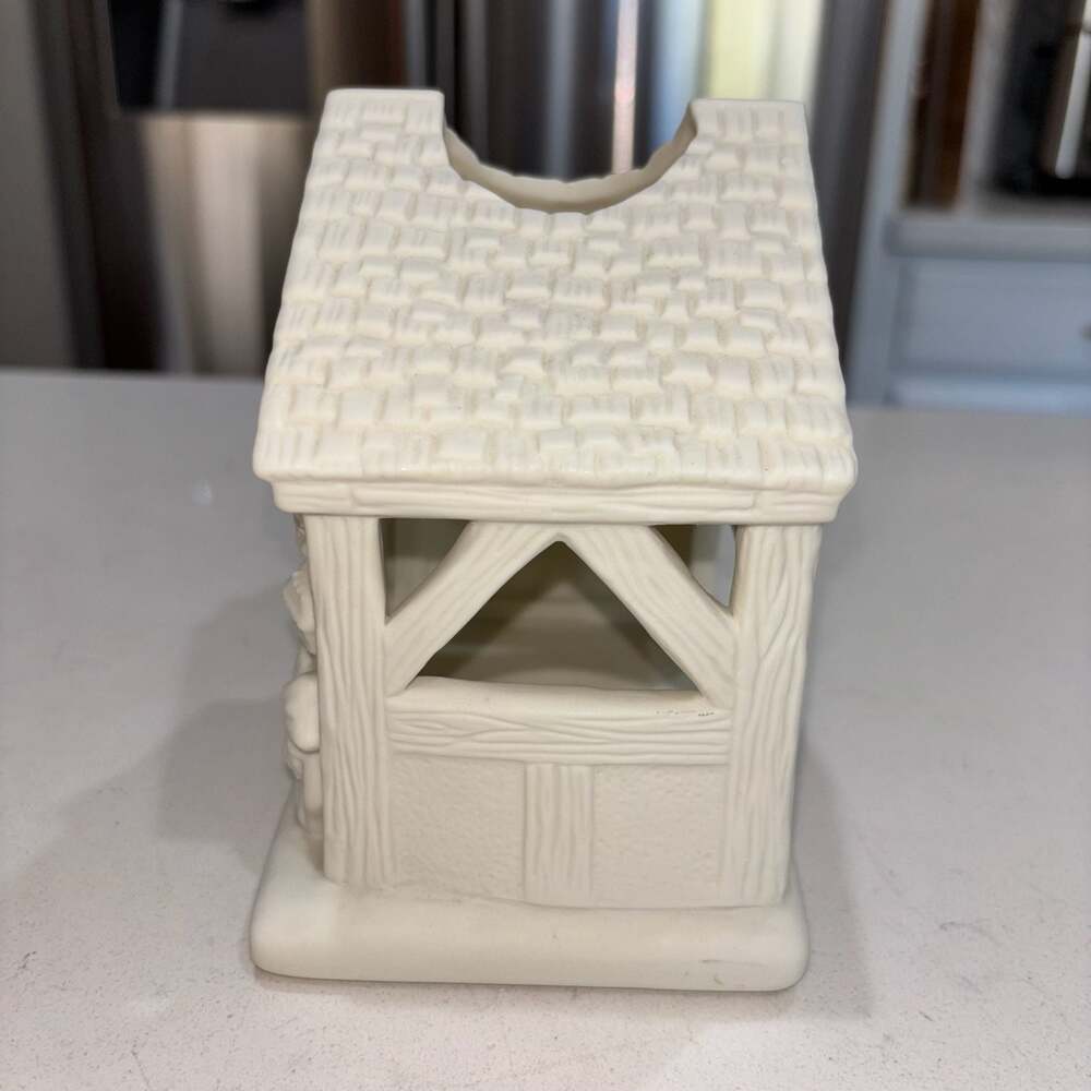 PartyLite O Little Town Shepherds Bisque Porcelain Tea Light Candle Holder P7313 - Picture 4 of 10
